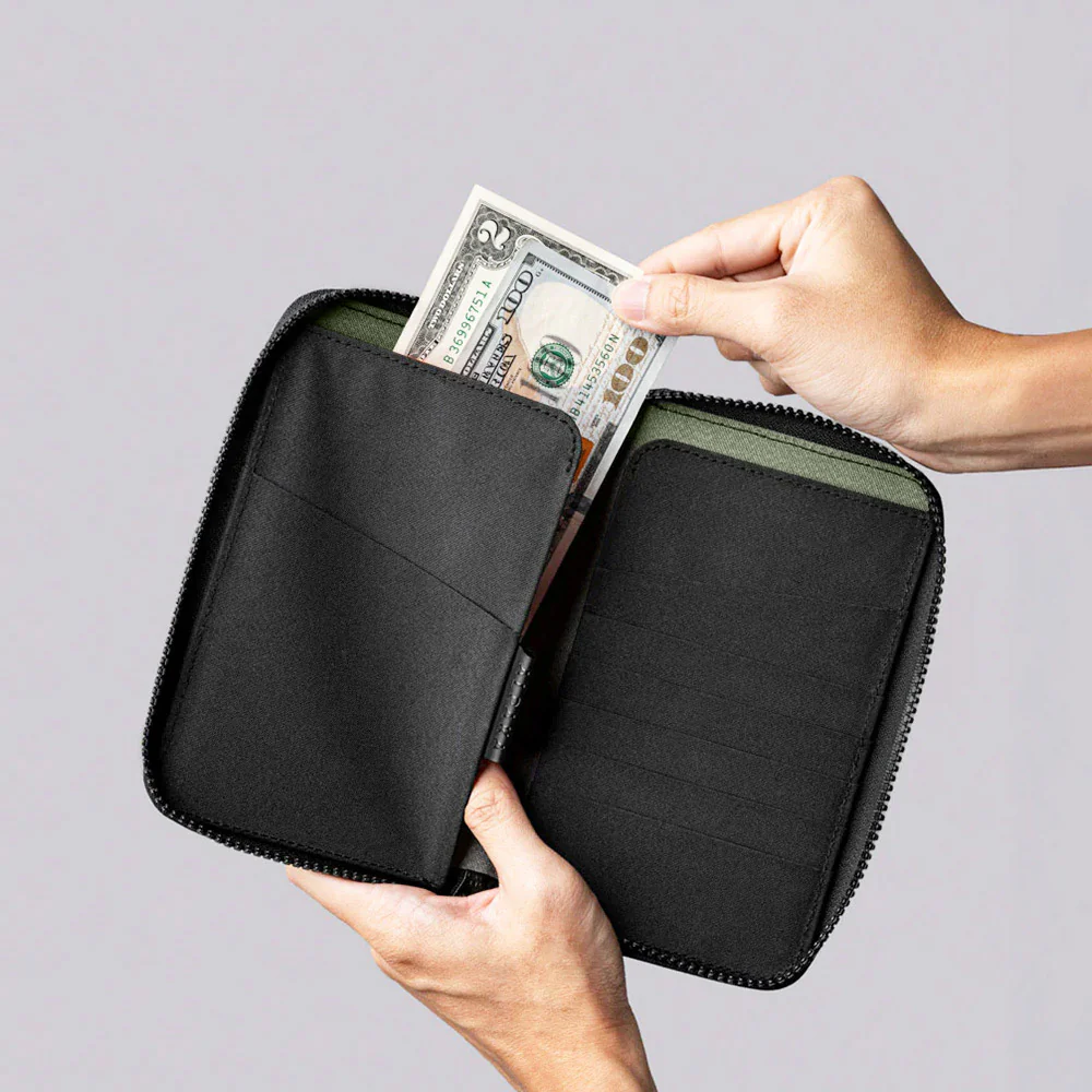 Zip Passport Wallet - Axogrid Black - Image 5