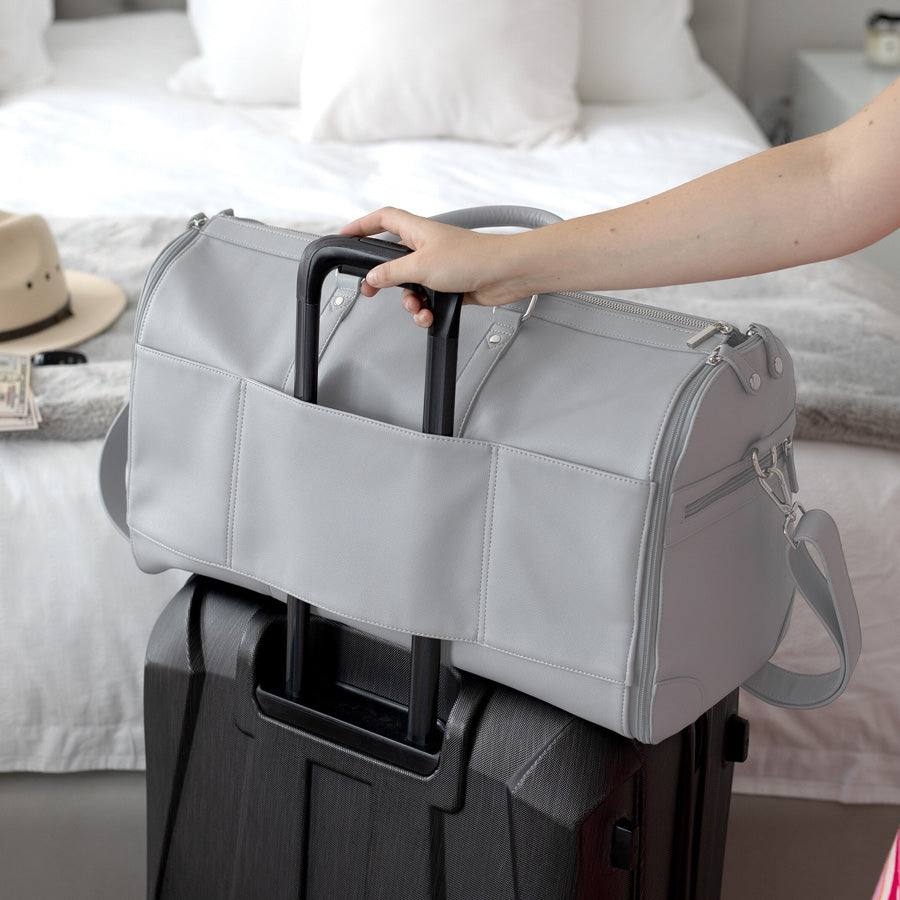 Zipped Travel Bag - Pebble Grey - Image 3