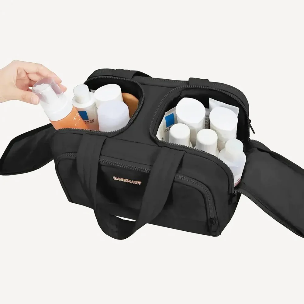 Zora Spacesaver Toiletry Bag - Black - Image 12