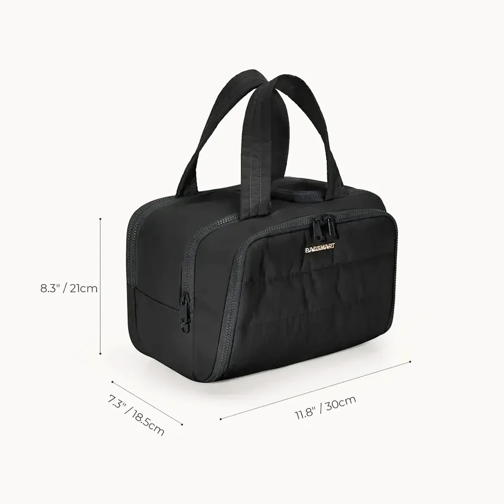 Zora Spacesaver Toiletry Bag - Black - Image 8