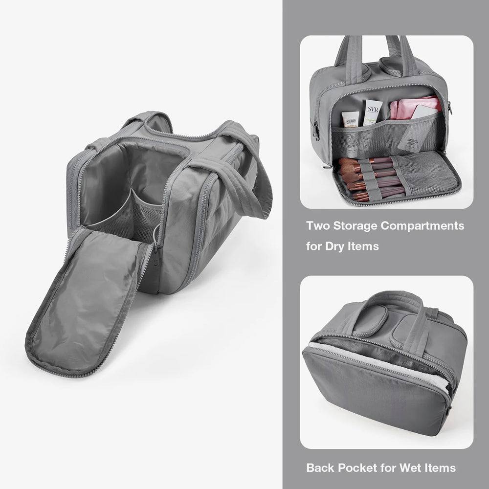 Zora Spacesaver Toiletry Bag - Grey - Image 7