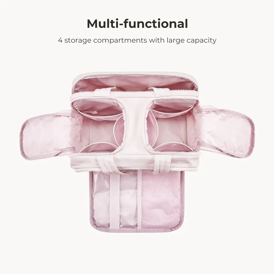 Zora Spacesaver Toiletry Bag - Pink - Image 3