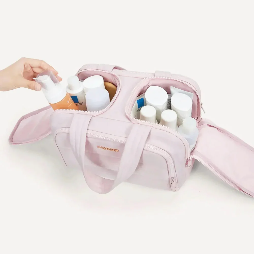 Zora Spacesaver Toiletry Bag - Pink - Image 7